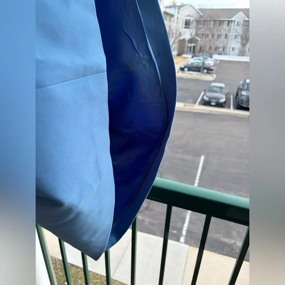 🆕🦋 Gianni Bini Blue Mini Dress Cocktail Party Size 0,10 Casual Party Modern - Picture 12 of 15